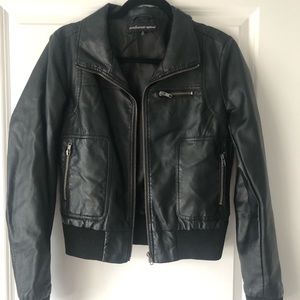 Faux leather jacket